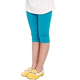 Candy Color Kids Girl Cotton Tight Leggings Children Summer Cropped Capris Pants