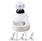 Armear Moveable Kitchen Tap Head Perfect Kitchen Water Spray 360 Degree Rotate Faucet Deluxe Internal Thread Nozzle Filter Adapter Water Saving Bubbler Connector Swivel Tap Aerator Diffuser Kitchen