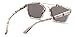 GAMT Square Mirrored Aviator Sunglasses Fashion Colored Frame Silver