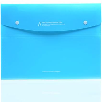 Imanr The Envelope Type Expanding Files File Organizer,8 Pages A4 Size (Blue)