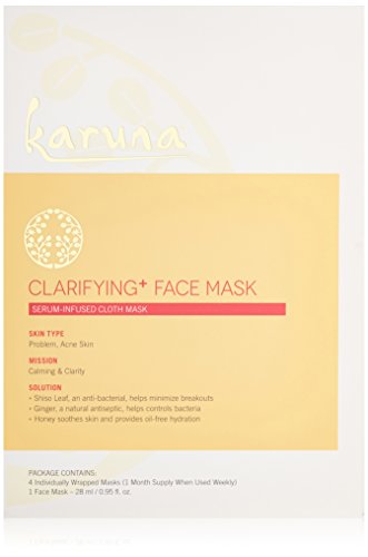 Karuna Clarifying + Face Mask, Pack of 4, 3.80 fl. oz.