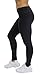 90 Degree By Reflex Squat Proof High Rise Ankle Length Leggings with Back Zipper and Side Pockets (M, Black Hypertek)