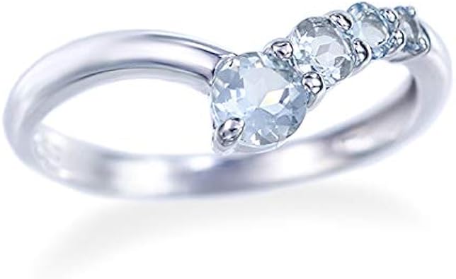 Amazon ジュエリーツツミ Jewelry Tsutsumi K10ホワイトゴールドアクアマリンリング Rfr466 15号 リング 通販