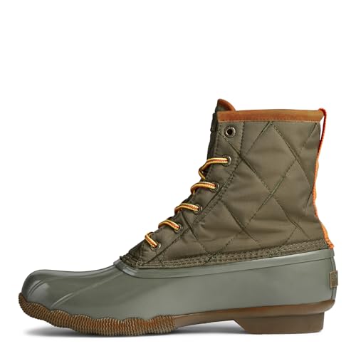 Sperry Men's Saltwater Duck Rain Boot, Olive, 8