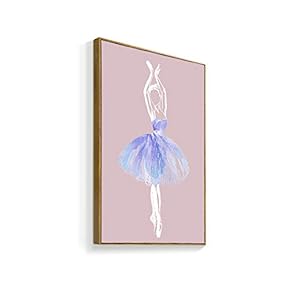 Framed Home Artwork Elegant Ballerina for Living Room Bedroom