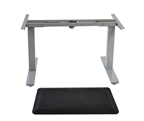 Rise Up Electric Adjustable Height & Width Standing Desk Frame. Ergonomic Sit to Stand Office Desk with 2 Motors. Programmable Memory Height Settings