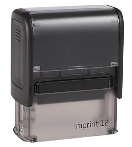 Stempel Selbstfärber TRODAT Imprint mit Wunschtext (Imprint 12 4-5 Zeilen Abdruckgröße: 18 x 47 mm)