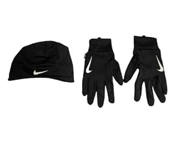 Amazon.com : Nike Dri-Fit Men's Running Beanie/Glove Set (Large, Black) : Clothing