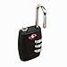 Newtion Warehouse Tsa Lock 3 Digit Combination TSA Approved Lock For Luggage Padlock 4 pack (Black)