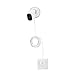 Online-Enterprises 20 Foot Flat Cord- Super Charging Power Cable- Fits, Arlo Pro, Arlo Pro 2, Arlo GO -Indoor/Outdoor Flat Cable, Weatherproof- (White Charging/Power Cord with White Plug)