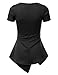 JJ Perfection Women's Asymmetrical Hem Short Sleeve T-Shirt