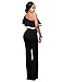 Women Sexy Off One Shoulder Ruffle Clubwear Long Wide Leg Pants Jumpsuit Romper