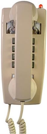 Retro telephone Wall Hanging Classic Metal Ring Wired Telephone Key Dialing Rollsnownow (Color : Cream color)