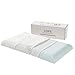 LOFE Stomach Sleeper Pillow - Ultra Slim Pillow for Stomach Sleeping, Thin Memory Foam Pillow for Back Sleepers with Removable Gel, Flat Foam Pillow for Neck Support