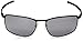 Oakley Men's OO4107 Conductor 8 Rectangular Sunglasses, Matte Black/Black Iridium Polarized, 60 mm