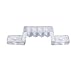 LE Fixed Buckles for LED 100-240V Strip Lights, Pack of 10 Units, 5050 LED Strip Accessories, Fixings for LED Single color Strips