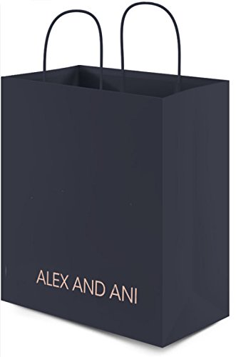 8 alex and ani black kraft paper gift bags w/ handles -…