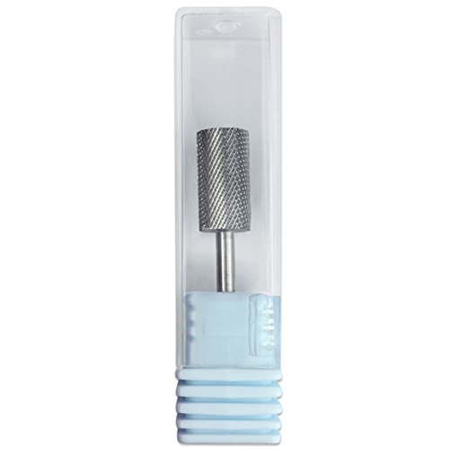 Pana 3/32" Safety Nail Carbide Bit - Silver Large Barrel Head (Grit: Fine - F) for Electric Dremel Drill Machine