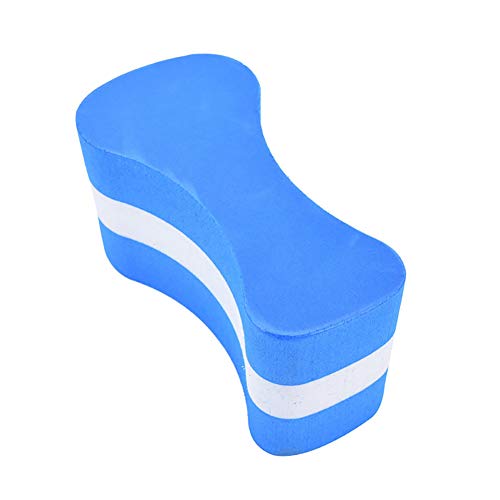 Aland Foam Pull Buoy EVA Float Kick Legs Board Kids Adults Pool Swimming Safety Board Swimming Character Floating Board Adult Children Clip Leg Training Blue+White