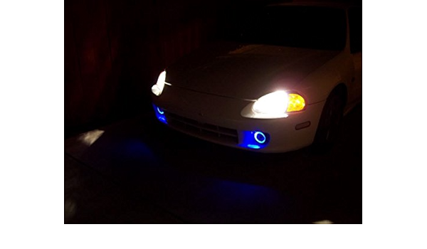 Amazon Com Blinglights Brand White Halo Fog Lights Compatible For 1992 1997 Honda Del Sol Jdm Spec Automotive