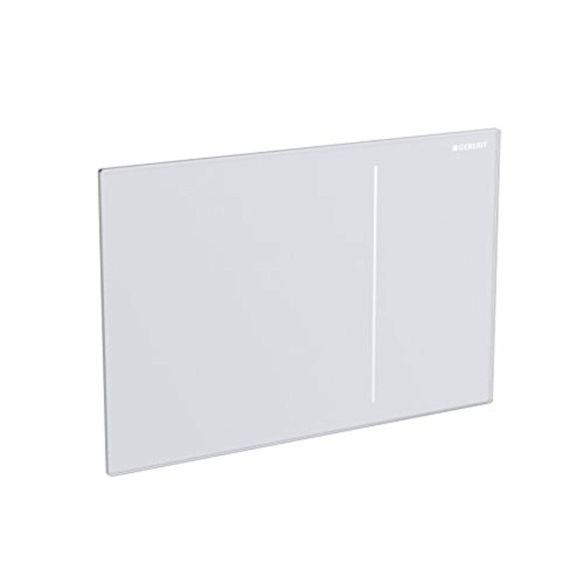 Geberit Cover Plate for Dual Flush Glass, White, 115620SI1 Sigma 70 115.620. SI. 1