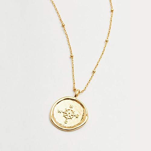gorjana Women's Compass Coin Necklace 