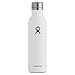 Hydro Flask 25 oz Wine Bottle - Stainless Steel & Vacuum Insulated - Leak Proof Cap - White