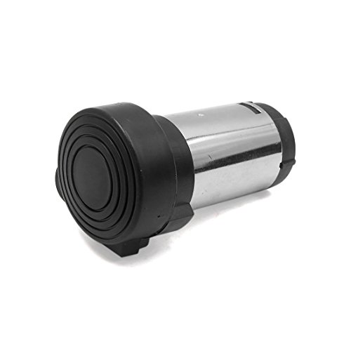 uxcell DC 12V Silver Tone Black Metal High Sound Electric Air Pump for Car Vehicle