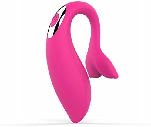 UU2IW Wireless Vib rating Massager, Cute Dolphin 10 Frequency Powerful Remote Controlled Vibr ating USB Charge Massager - Purple