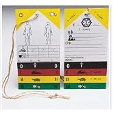 Mettag Triage Tag, for Emergency Sites White/Yellow/Green, MT-137 - Box of 50
