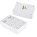 [2 Pack] BESTTEN 6-Outlet Wall Mount Surge Protector, 2.4A Dual USB Charging Ports, 15A/125V/1875W, ETL Listed
