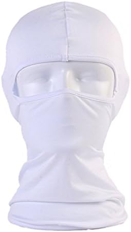 BCOCOB Ski Mask Balaclava - Windproof Mask Adjustable Face Headwear Warmer For Skiing,Bike,Cycling,Hiking,Protection Motorcycle Outdoor Sports (White)