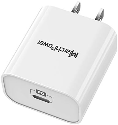 20W USB-C Fast Charger Power Adapter – Marchpower 20w Type C Wall Plug Compatible with iPhone 12 Mini / 12/12 Pro / 12 Pro Max / 11/11 Pro / 11 Pro Max/SE(2020) / iPad/iPad Mini/AirPods Pro
