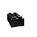 Room Copenhagen, LEGO Mini Box - 1.8 x 1.8 x 1.7 in - Brick 4, Brick 4, Black