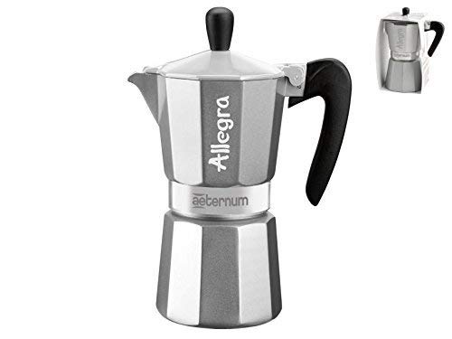 Bialetti 6018 Aeternum Espressokocher allegra 6 Tassen, silber – Bild 4