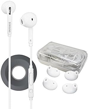 Samsung EO-EG920LW 3.5mm Jack Universal Headset for Galaxy S6,S7,S8,S9,+,Edge,Note4,5,8 (Headset Gray Yoyo Winder)