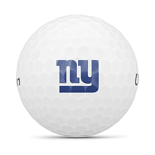 WILSON Staff 2023 Duo Soft NFL Golf Balls 12 Balls, White, New York