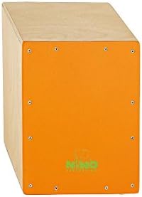 Nino Percussion NINO950OR 13-Inch Birch Cajon, Orange Frontplate
