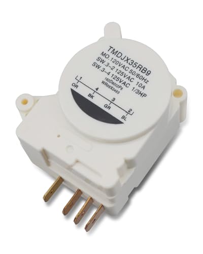 Urnqowuy WR09X0520 Refrigerator Defrost Timer Control Fits for GE Refrigerators TBX CTX MTX CTH MTH TBH Models, Replacement WR0X520 AP2061721