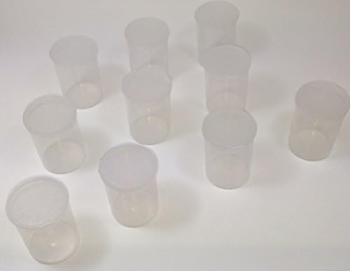(15 Pack) 13 Dram Squeezies Squeeze-top Pill Bottles Rx Pill Bottles Prescription Crafts Coins Storage Medicine Containers 10 Assorted Colors You Pick (Clear)