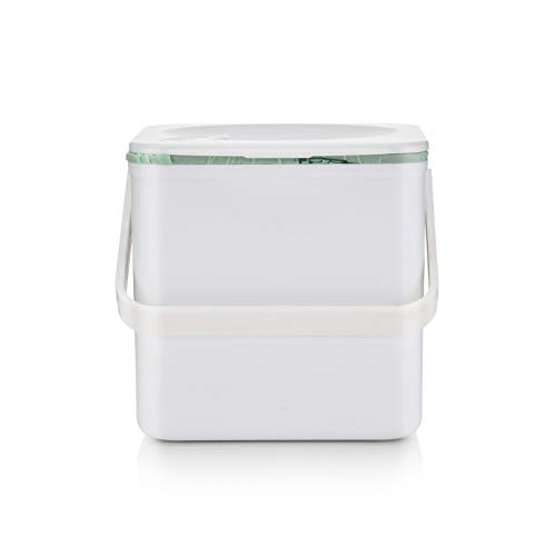 Minky Homecare Food Compost Caddy, White