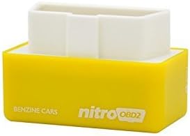 Alisabler Plug and Drive NitroOBD2 Performance Chip Tuning Box for Petrol Cars (yellow)