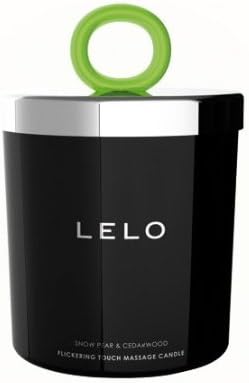 LELO Flickering Touch Massage Candle, Snow Pear/Cedarwood, 5.3 Ounces