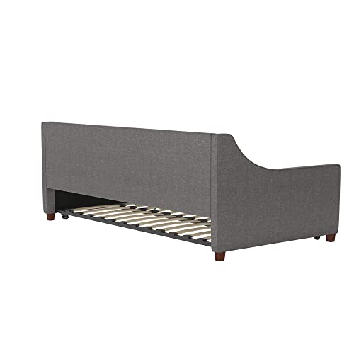 Novogratz Her Majesty Upholstered Daybed and Trundle, Twin Over Twin