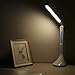 GREEMPIRE Desk Lamp Eye-Caring LED Desk Lamp Dimmable Desk Lamps Built-in LCD Display Temperature, Clock, Calendar, 4000K Touch Control for Bedside Table, Bedroom