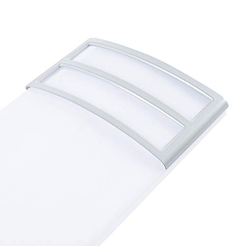 4FT LED Wraparound 50W 5600lm Linear Light Fixture Flush Mount, 4000K, 1-10V Dimmable, 4 Foot LED Kitchen Lighting Fixtures Ceiling for Craft Room, Laundry, Fluorescent Replacement