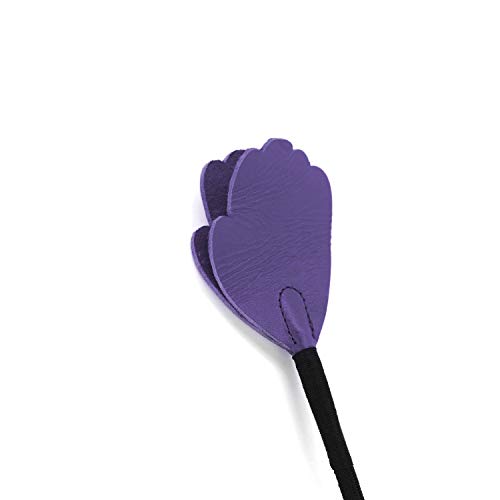 SCARLET KITTEN Riding Crop Horse Whip Spanking with Leather Slapper Hand Shape Jump Bat (Purple) - Thumbnail 5