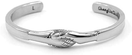 Dedication Europe and The United States Original Opening Titanium Steel Bracelet Couple Handshake Bracelet