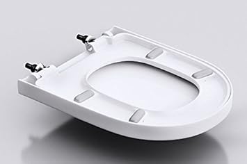 Durovin Moderner D Formiger Wc Sitz Mit Deckel Mit Absenkautomatik Befestigung Hinten Mit Schnellentriegelung Hochwertig Weiss 2 9 Kg 365 X 20 X 460 Mm Amazon De Kuche Haushalt
