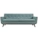 Modway Engage Mid-Century Modern Upholstered Fabric Sofa in Laguna